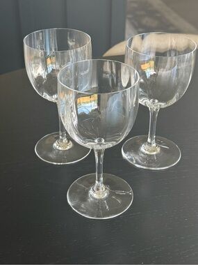 Baccarat Crystal Montaigne Optic Water FRANCE Retired Vintage 7”. Tall